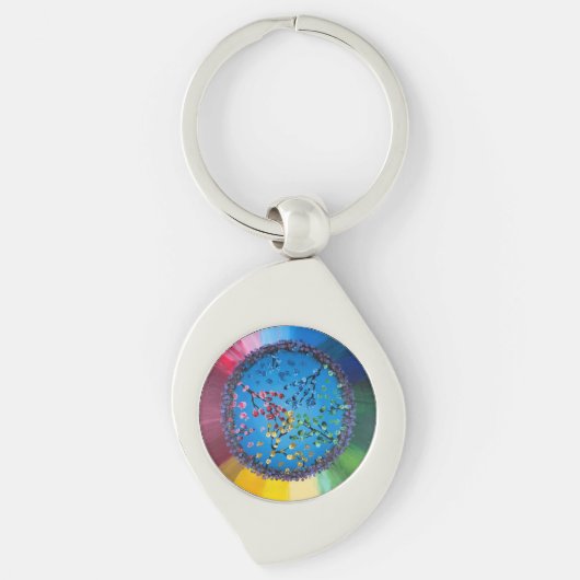 Porte-clés Création artistique artisanale – (Devant)