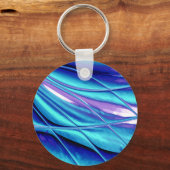 Porte-clés Création de bougies Bleu Abstrait (Recto)