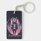 Porte-clés Création de chat mignon stylé (Dos)