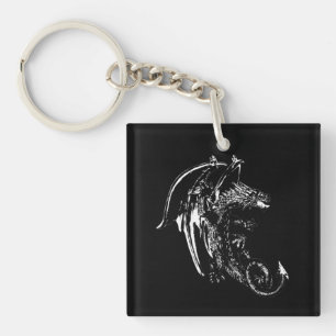Porte-clés Création de Créature Mystique Dragon de la Bête de