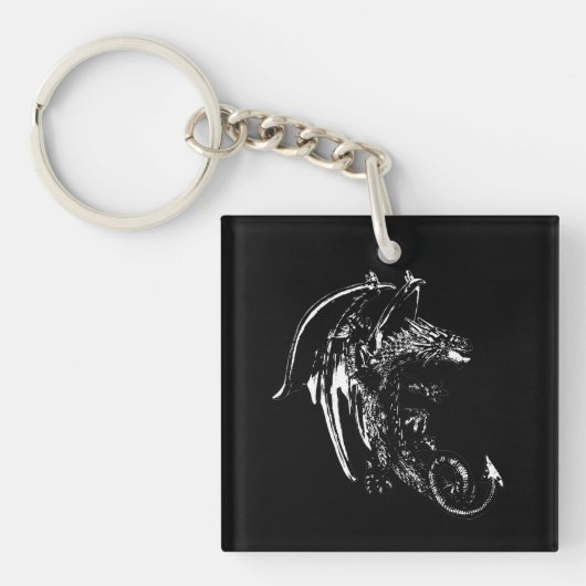 Porte-clés Création de Créature Mystique Dragon de la Bête de (Devant)