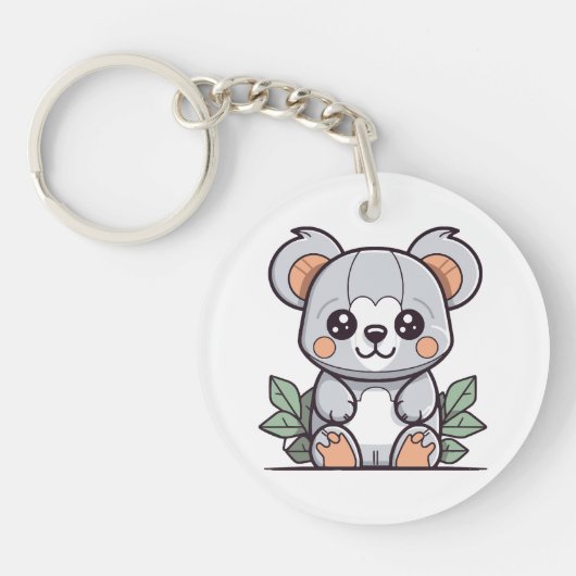 Porte-clés Création de Koala Vector Magique Kawaii (Devant)
