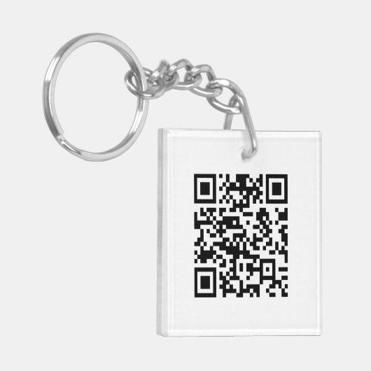 Porte-clés Création instantanée de code QR (en entrant votre  (Devant gauche)