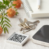 Porte-clés Création instantanée de code QR (en entrant votre  (Côté)