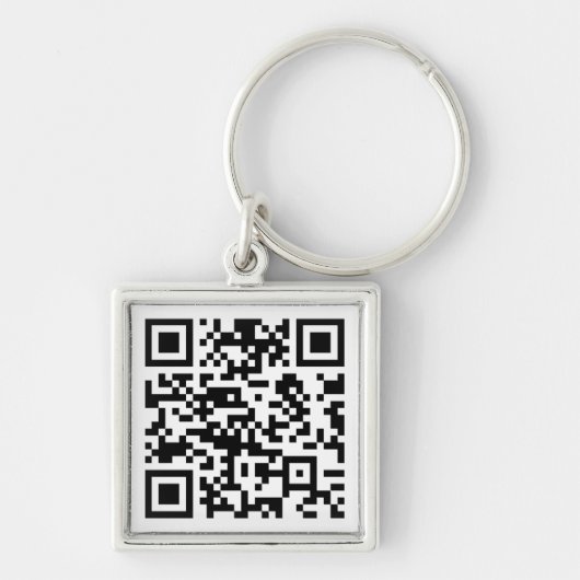 Porte-clés Création instantanée de code QR (en entrant votre (Devant)