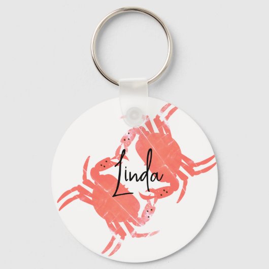 Porte-clés Créature de l'océan plage crabe (Recto)