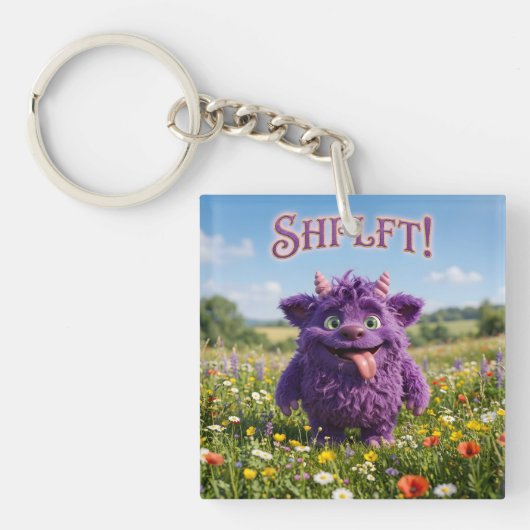 Porte-clés Créature Furry Fantastique d'Attitude (Devant)