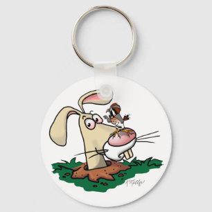 Porte-clés Crécerelle et Lapin