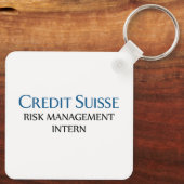 Porte-clés Credit Suisse stagiaire en gestion des risques (Verso)