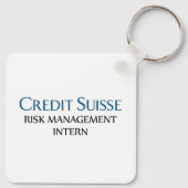 Porte-clés Credit Suisse stagiaire en gestion des risques (Dos)