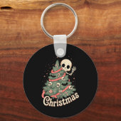 Porte-clés Creepy Cute Kawaii Skeleton Christmas Tree Skull B (Recto)