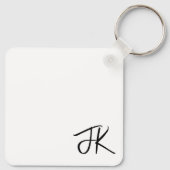 Porte-clés Créer en moi un coeur propre fleuri (Dos)