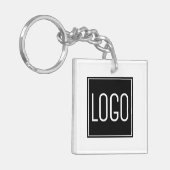 Porte-clés Créer soi-même - Logo professionnel (Devant gauche)