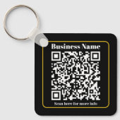 Porte-clés Créer un code QR d'entreprise instantanément scann (Recto)