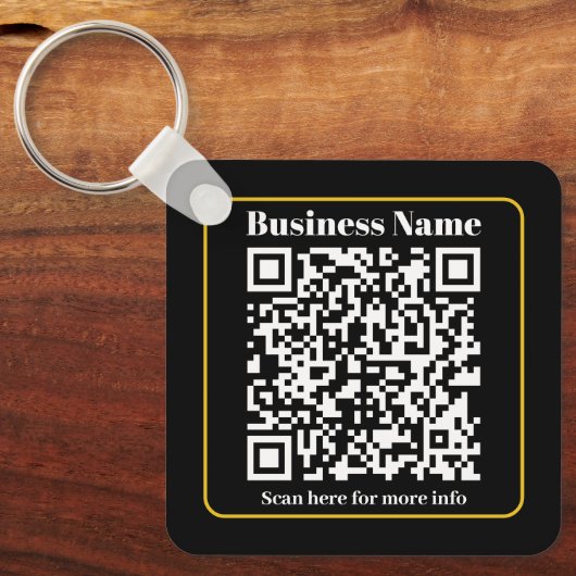 Porte-clés Créer un code QR d'entreprise scannable instantané (Recto)