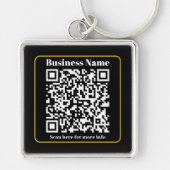 Porte-clés Créer un code QR d'entreprise scannable instantané (Devant)