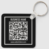 Porte-clés Créer un code QR moderne instantanément (Dos)
