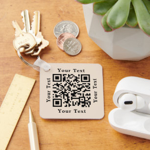 Porte-clés Créer une analyse personnalisée Code QR Logo de l'