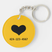 Porte-clés Créer votre propre animal de compagnie Carlin de b (Dos)