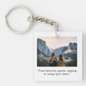 Porte-clés Créer votre propre photo de devis personnalisée (Devant)