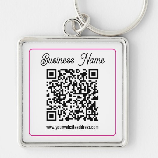 Porte-clés Créez instantanément un code QR scannable pour vot (Devant)