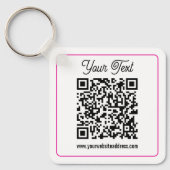 Porte-clés Créez instantanément un code QR scannable pour vot (Recto)