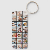 Porte-clés Créez votre propre 21 photo Collage couleur modifi (Verso)