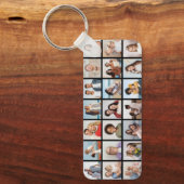 Porte-clés Créez votre propre 21 photo Collage couleur modifi (Recto)