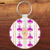 Porte-clés Créez votre propre bébé amusant Lion Cub Design de (Recto)