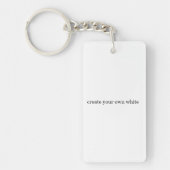 Porte-clés créez votre propre blanc (Devant)