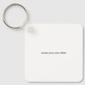 Porte-clés créez votre propre blanc (Recto)
