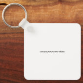 Porte-clés créez votre propre blanc (Recto)