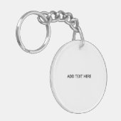 Porte-clés Créez Votre Propre Blanc (Devant gauche)