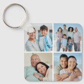 Porte-clés Créez votre propre collage de 4 photos (Recto)