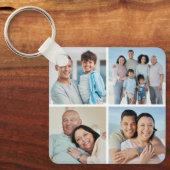 Porte-clés Créez votre propre collage de 4 photos (Recto)