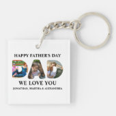 Porte-clés Créez votre propre collage photo 3 Happy Fête des  (Dos)