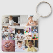 Porte-clés Créez votre propre collection de 14 photos (Dos)