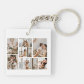 Porte-clés Créez votre propre collection de 7 photos (Dos)