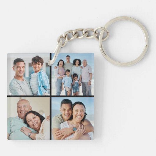 Porte-clés Créez votre propre collection de photos 4 (Dos)