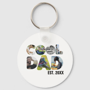 Porte-clés Créez votre propre cool papa 7 lettre photo pour l