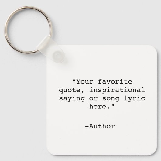 Porte-clés Créez votre propre devis (Recto)