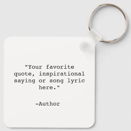 Porte-clés Créez votre propre devis (Dos)