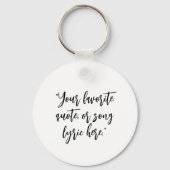 Porte-clés Créez votre propre devis de calligraphie (Recto)