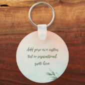 Porte-clés Créez votre propre devis de motivation aquarelle (Recto)