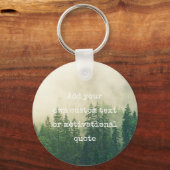 Porte-clés Créez votre propre devis personnalisé - Forêt 6 Cm (Recto)