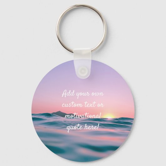 Porte-clés Créez votre propre devis personnalisé - Sunset Sea (Recto)