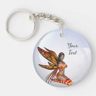 Porte-clés Créez Votre Propre Fée Bulles Monarch Personnalisé