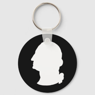 Porte-clés Créez votre propre George Washington Silhouette