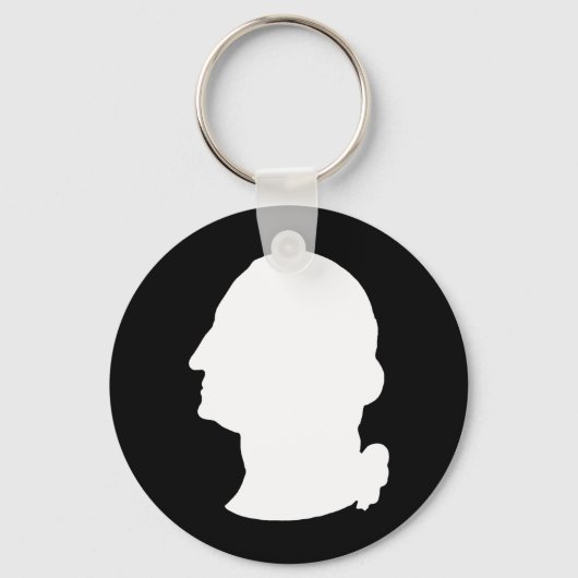 Porte-clés Créez votre propre George Washington Silhouette (Recto)