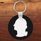 Porte-clés Créez votre propre George Washington Silhouette (Recto)
